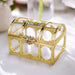 12 pcs 2.5" tall Mini Treasure Chests Favor Boxes - Clear and Gold PLTC_FIL_007_L_GOLD