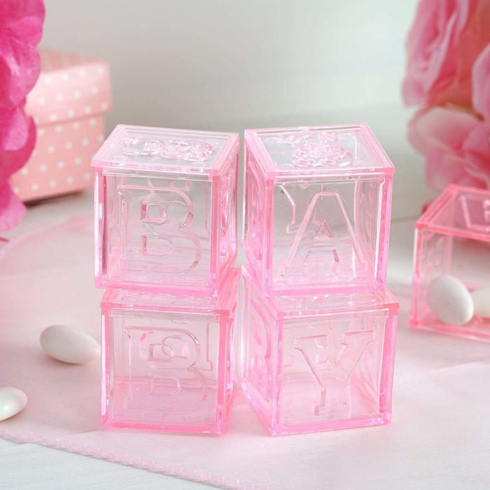 12 pcs 2" Cube Baby Blocks Party Favor Boxes