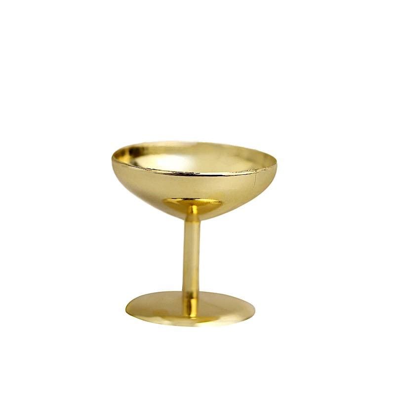 12 pcs 2" Mini Champagne Cups Dessert Favor Holders PLTC_FIL_019_GOLD