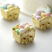12 pcs 2" Mini Chariot Boxes Favor Holders - Gold PLTC_FIL_025_GOLD
