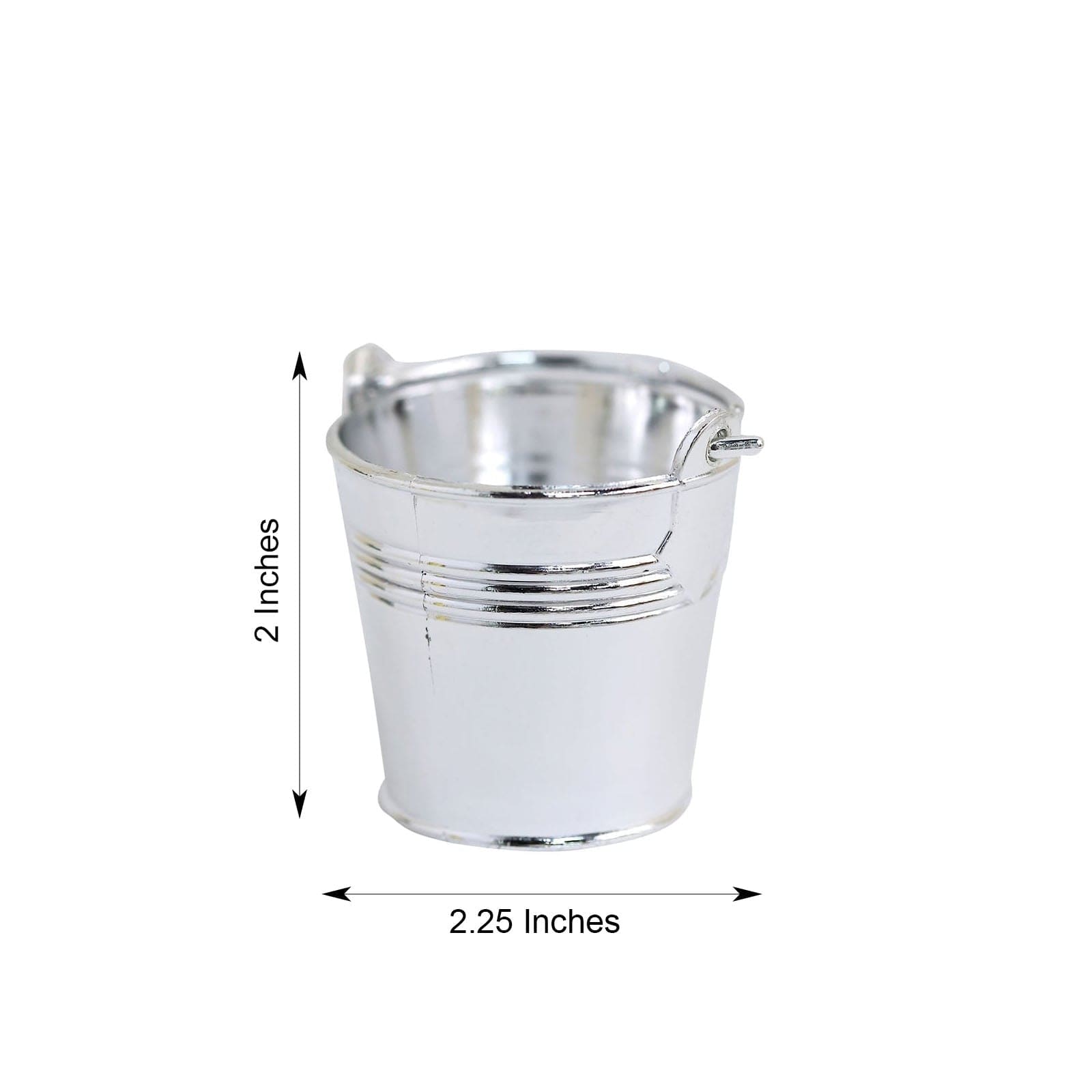 12 pcs 2" Mini Pail Bucket Planter Wedding Party Favor Gift Holders