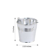 12 pcs 2" Mini Pail Bucket Planter Wedding Party Favor Gift Holders