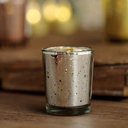 12 pcs 2" Speckled Mercury Glass Votive Candle Holders