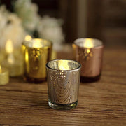 12 pcs 2" Speckled Mercury Glass Votive Candle Holders