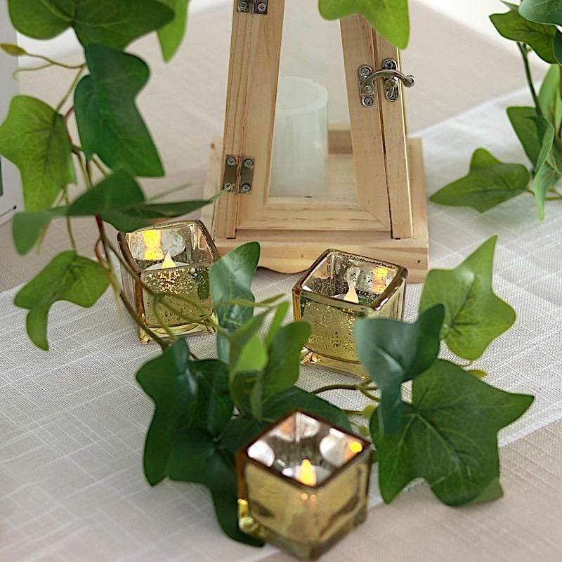 12 pcs 2" Speckled Mercury Glass Votive Candle Holders