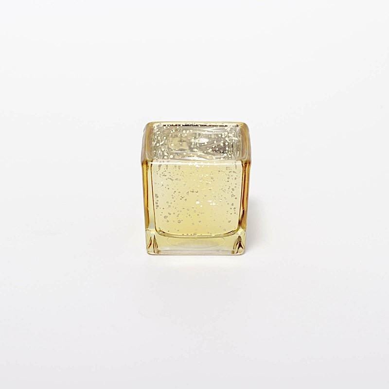 12 pcs 2" Speckled Mercury Glass Votive Candle Holders CAND_HOLD_004S_S_MGOLD