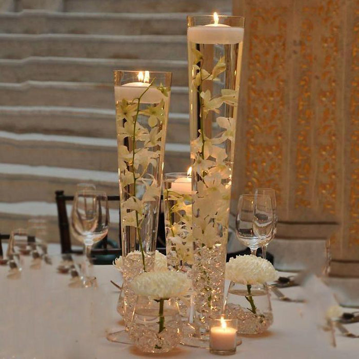 12 pcs 20" tall Trumpet Glass Wedding Vases - Clear VASE_A8_20_P12