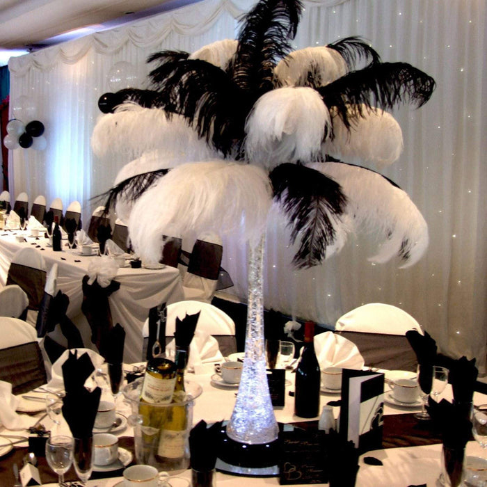 Balsacircle 12 Pieces 24 inch- 26 inch Authentic Ostrich Feathers Centerpieces, Gold