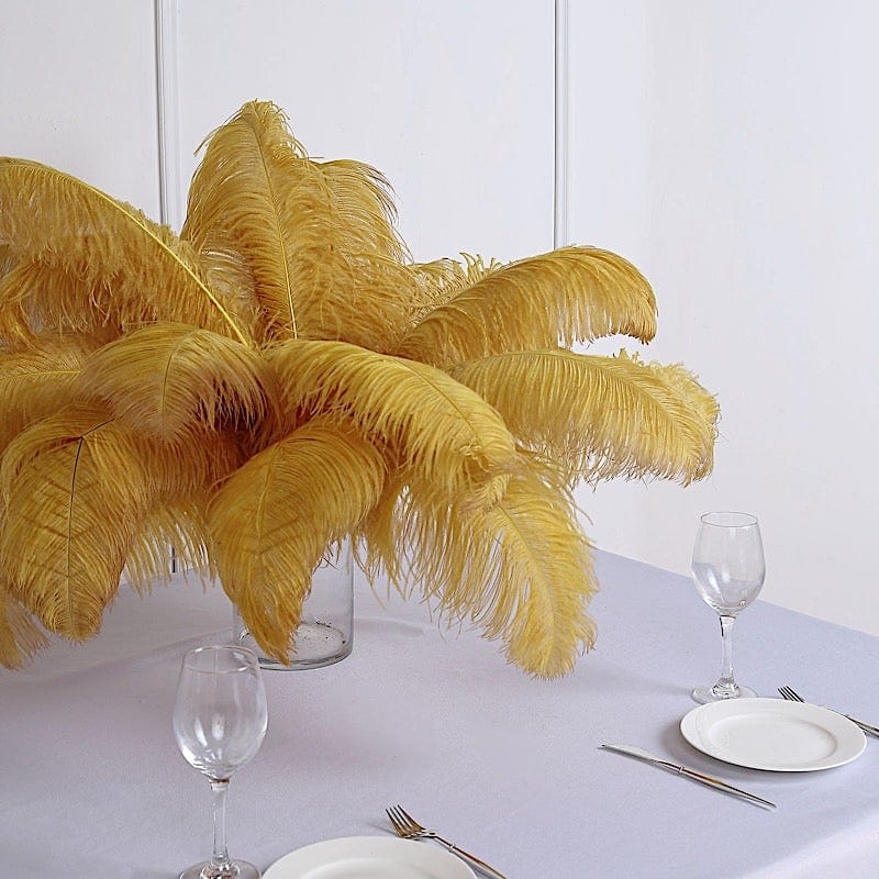 12 pcs 24"-26" long Genuine Ostrich Feathers for Centerpieces