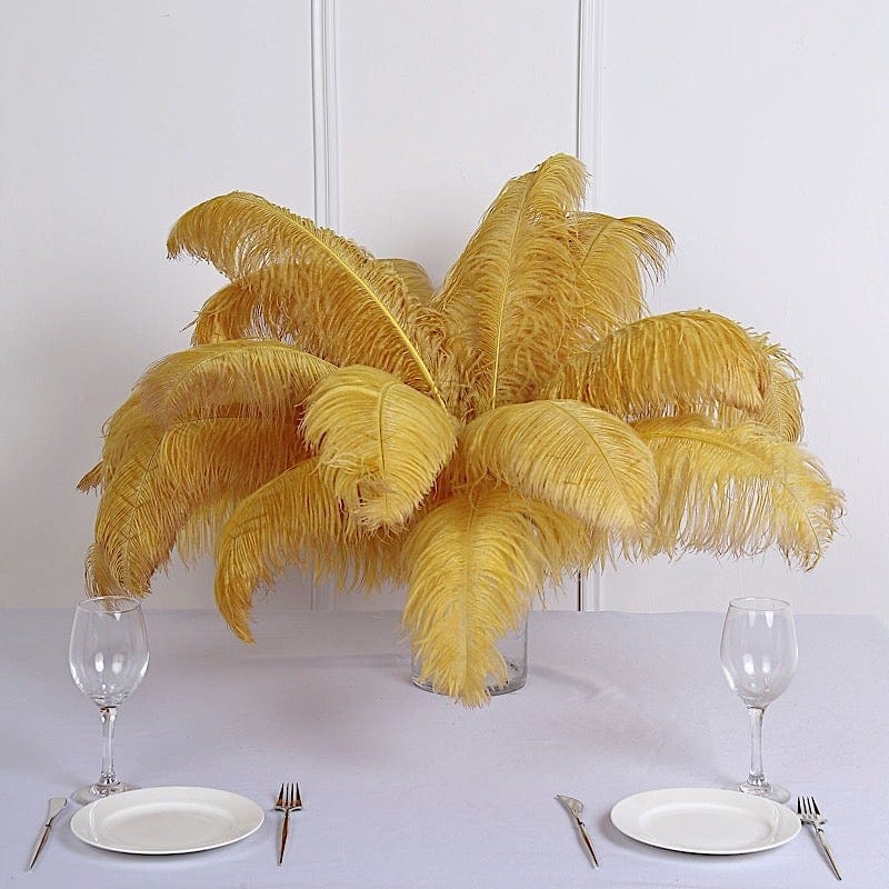 12 pcs 24"-26" long Genuine Ostrich Feathers for Centerpieces