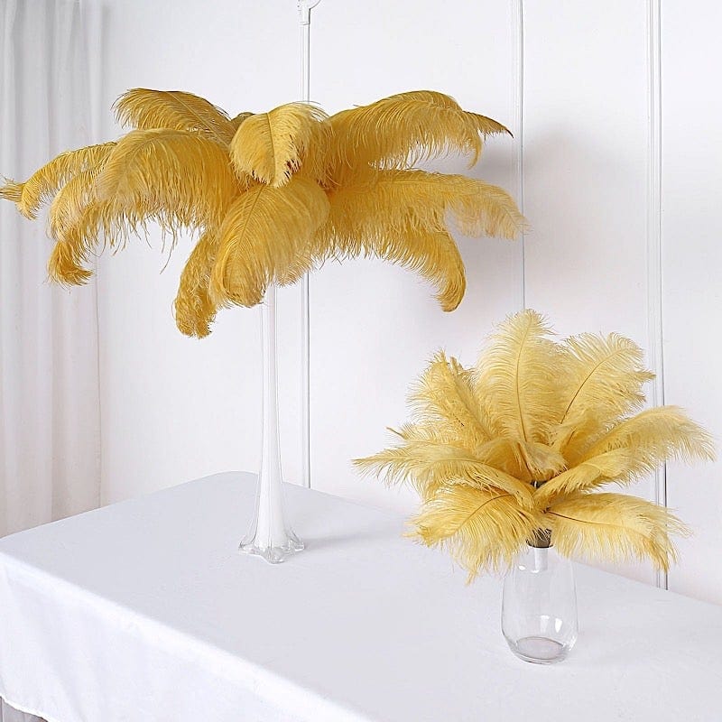 12 pcs 24"-26" long Genuine Ostrich Feathers for Centerpieces