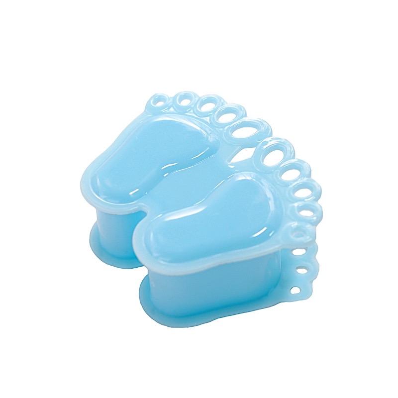 12 pcs 3.5" long Mini Baby Feet Favor Holders PLTC_FIL_B002_BLUE