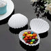 12 pcs 3.5" Mini Seashell Candy Boxes Plastic Favor Holders