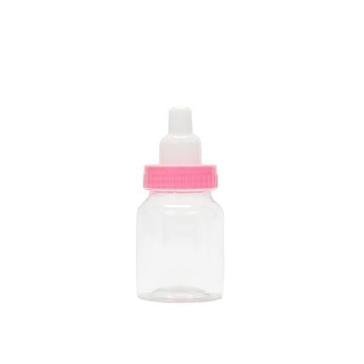 12 pcs 3.5" tall Mini Baby Bottles Favor Holders PLTC_FIL_B001_PINK