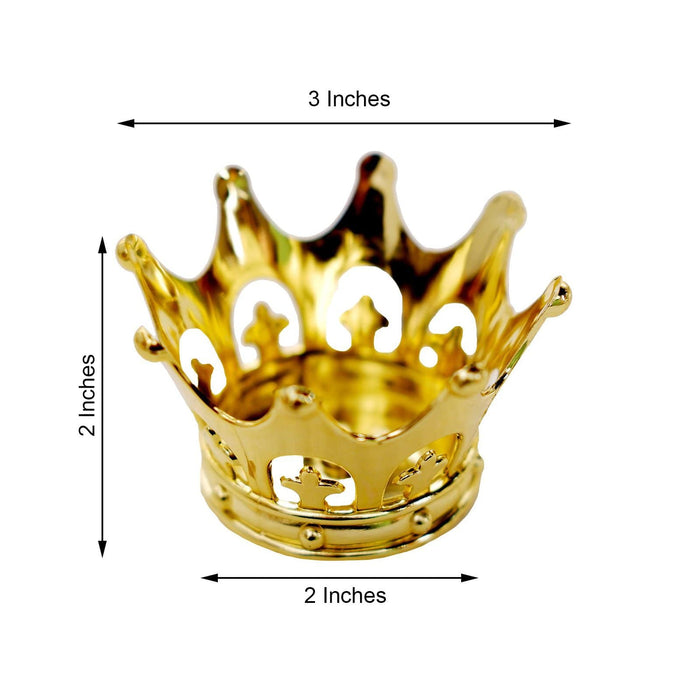 12 pcs 3 Mini Crowns Favor Holders