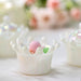 12 pcs 3" Mini Crowns with Dome Lid Favor Holders - White and Iridescent PLTC_FIL_022_WHT