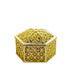 12 pcs 3" Mini Hexagon Treasure Boxes Favor Holders PLTC_FIL_008_GOLD
