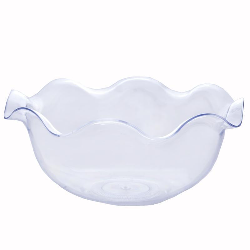12 pcs 3 oz. Clear Round Waved Dessert Bowls - Single Serving Bowls - Disposable Tableware PLST_CUP12_CLR