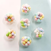12 pcs 3" Round Mini Ornament Balls Favor Holders - Clear PLTC_FIL_006_L_CLR