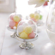 12 pcs 3" tall Mini Cake Stands with Dome Favor Holders