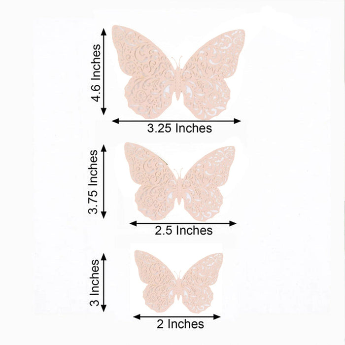 12 pcs 3D Butterfly Wall Decals Removable DIY Stickers