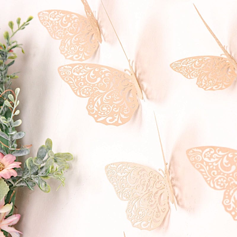 12 pcs 3D Butterfly Wall Decals Removable DIY Stickers