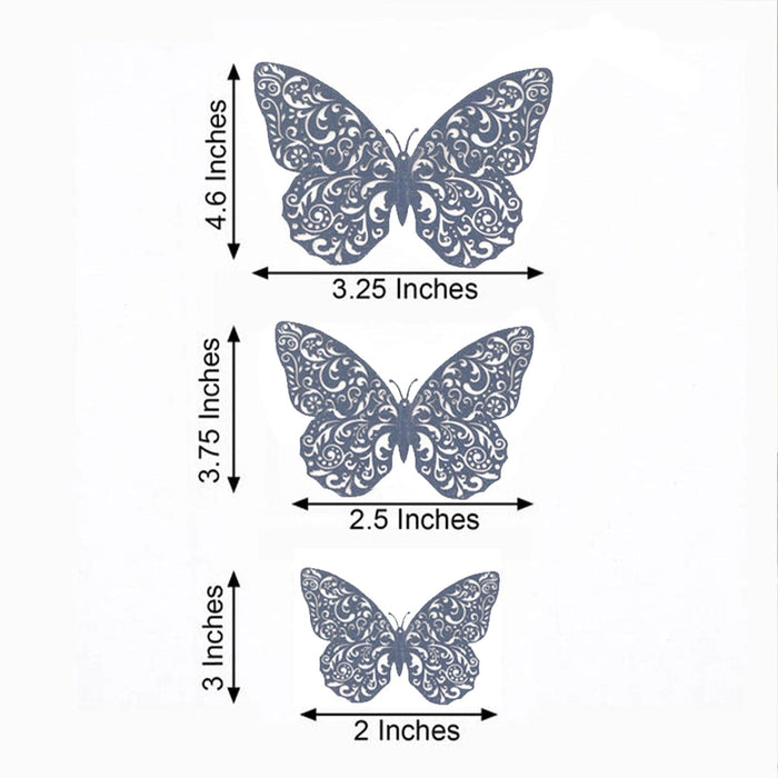 12 pcs 3D Butterfly Wall Decals Removable DIY Stickers