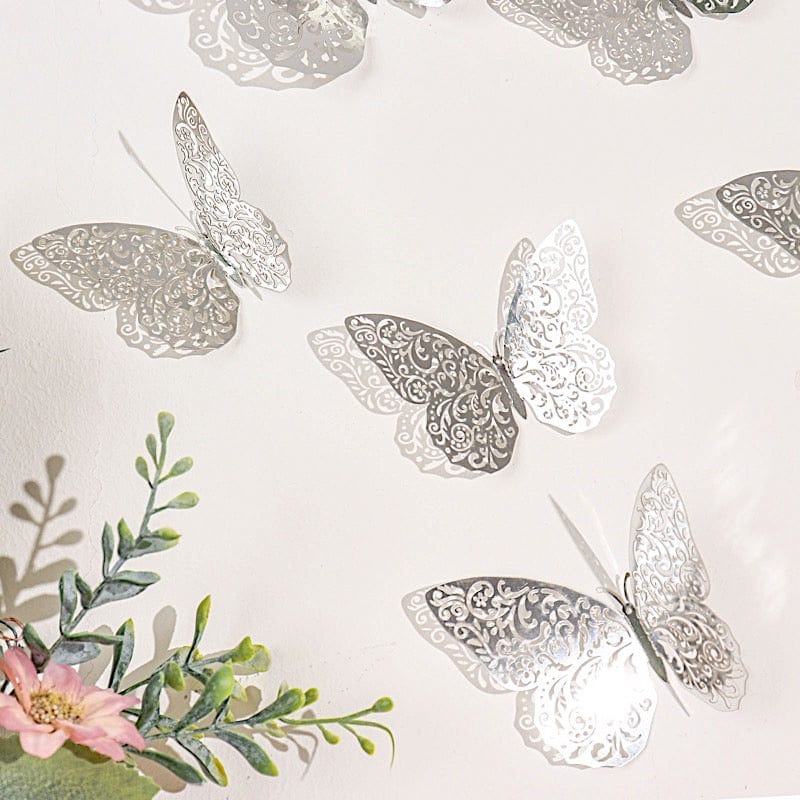 12 pcs 3D Butterfly Wall Decals Removable DIY Stickers