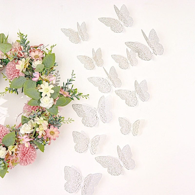 12 pcs 3D Butterfly Wall Decals Removable DIY Stickers