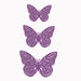 12 pcs 3D Butterfly Wall Decals Removable DIY Stickers CONF_BUT03_PURP