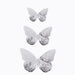 12 pcs 3D Butterfly Wall Decals Removable DIY Stickers CONF_BUT03_SILV