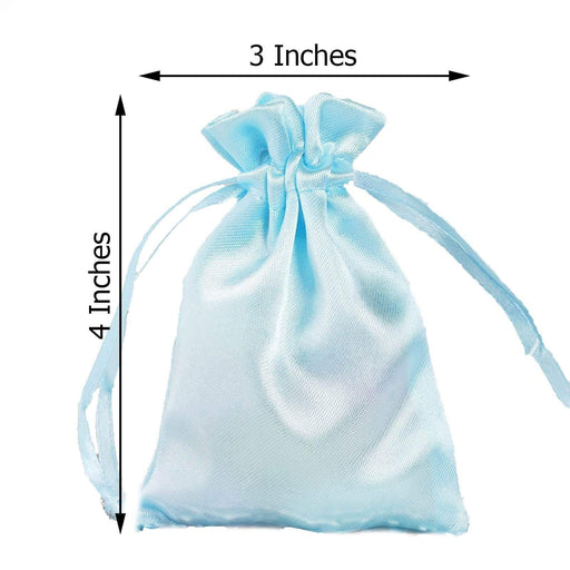 12 pcs 3x4" Satin Bags with Pull String