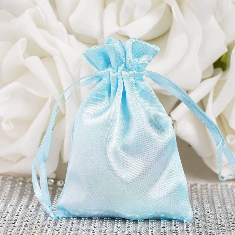 12 pcs 3x4" Satin Bags with Pull String
