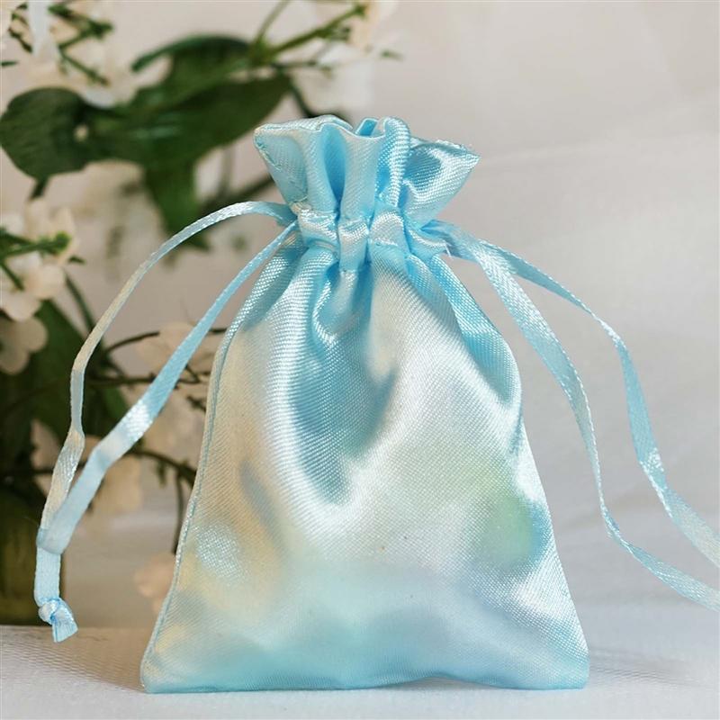 12 pcs 3x4" Satin Bags with Pull String