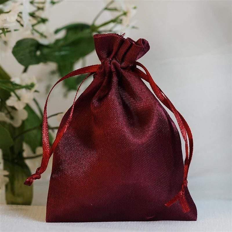 12 pcs 3x4" Satin Bags with Pull String