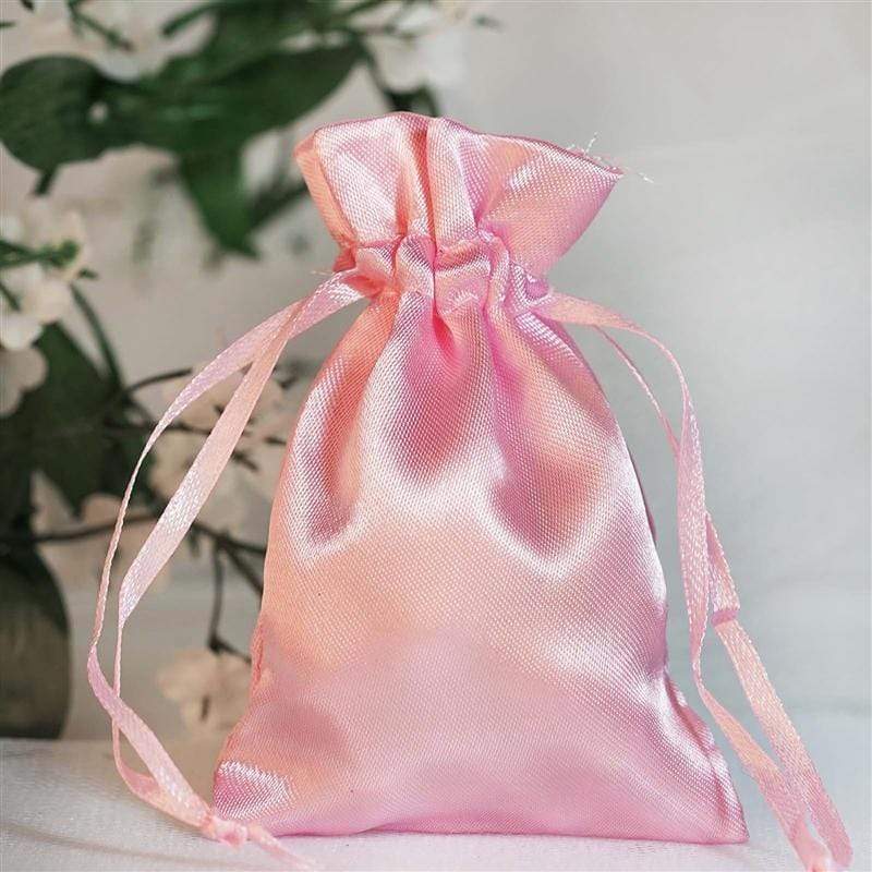 12 pcs 3x4" Satin Bags with Pull String