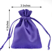 12 pcs 3x4" Satin Bags with Pull String