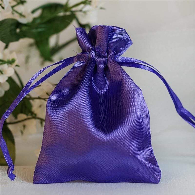 12 pcs 3x4" Satin Bags with Pull String