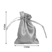 12 pcs 3x4" Satin Bags with Pull String