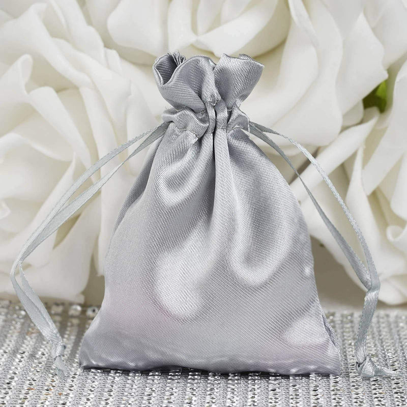 12 pcs 3x4" Satin Bags with Pull String