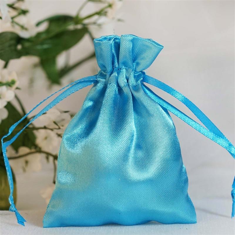 12 pcs 3x4" Satin Bags with Pull String