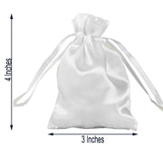 12 pcs 3x4" Satin Bags with Pull String