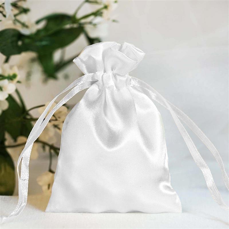12 pcs 3x4" Satin Bags with Pull String