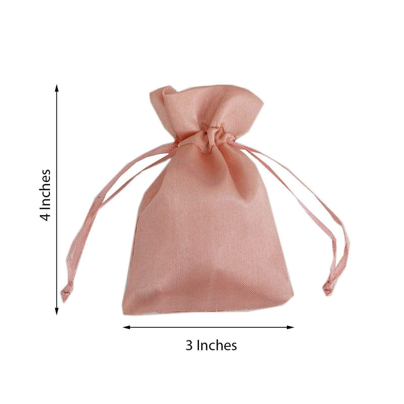 12 pcs 3x4" Satin Bags with Pull String