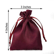 12 pcs 3x4" Satin Bags with Pull String
