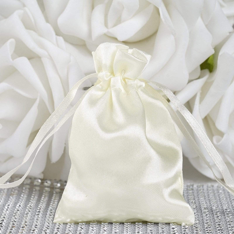12 pcs 3x4" Satin Bags with Pull String
