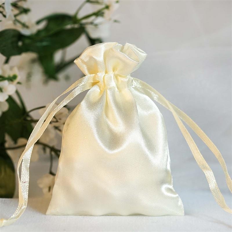 12 pcs 3x4" Satin Bags with Pull String