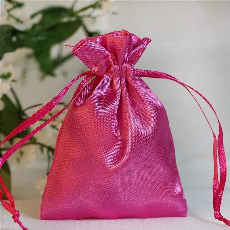 12 pcs 3x4" Satin Bags with Pull String