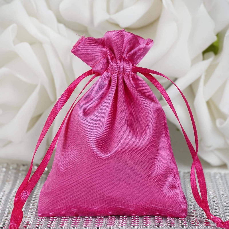 12 pcs 3x4" Satin Bags with Pull String