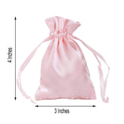 12 pcs 3x4" Satin Bags with Pull String